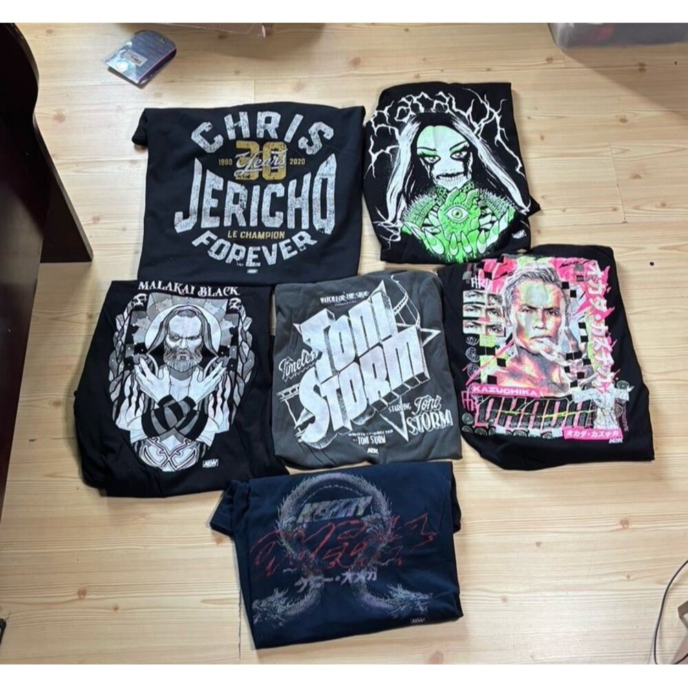 Lot Of 6 AEW Wrestling Shirts Size XXL